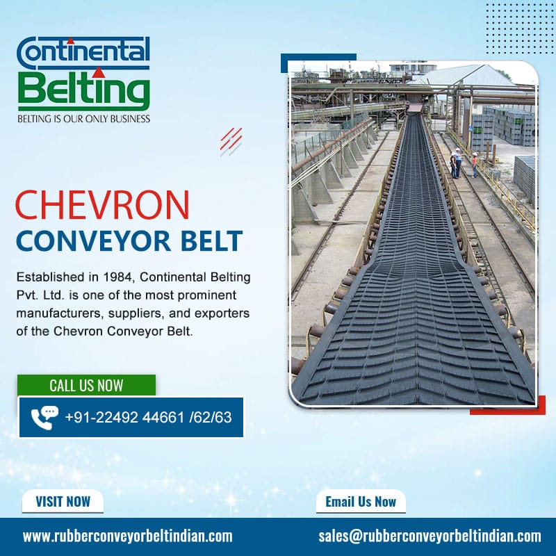 Chevron Conveyor Belt Suppliers in India | Continental Belting