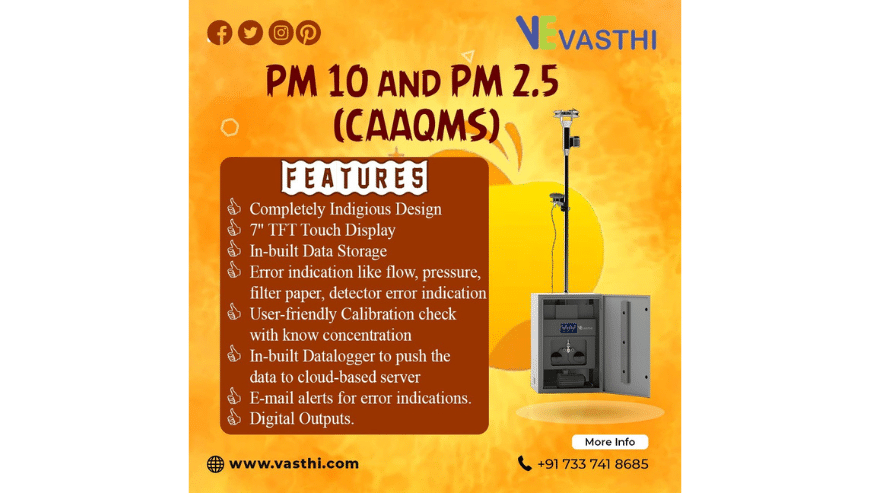 Continuous Ambient Air Quality Monitoring System (CAAQMS) – Vasthi Instruments