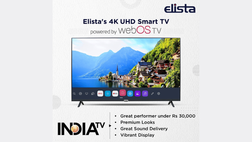 Get Best 4K Ultra HD Smart TV in India | Elista