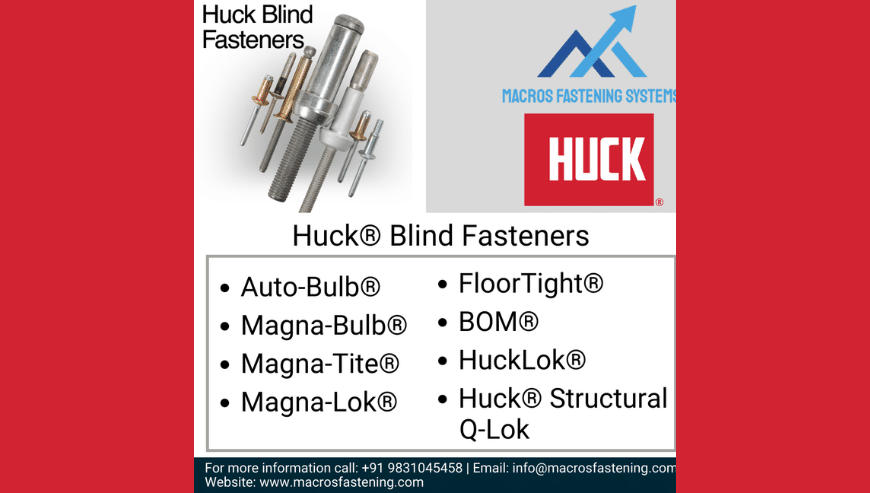 Huck Blind Bolt Fasteners Distributor |  Macros fastening Systems
