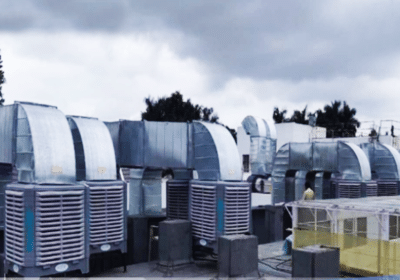 Industrial-evaporative-cooling-system