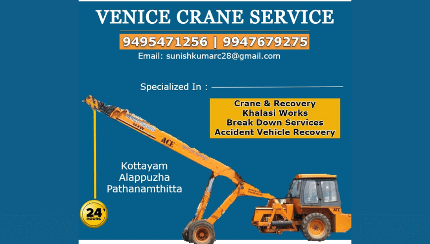 Top 10 Crane & Recovery Service in Cherthala
