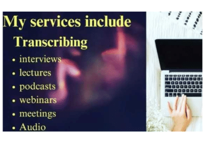 Get English Audio and Video Transcription Services