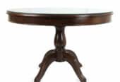 Round Teak Wood Dining Table – Perfect for Cozy Dinners and Intimate Gatherings! Shop Now