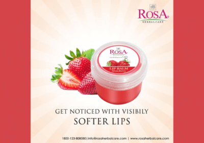 Buy Strawberry Herbal Lip Balm | Rosa Herbal Care
