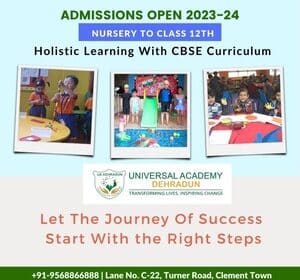 Best Nursery School in Dehradun | Universal Academy