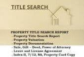 Property Title Search Report Services
