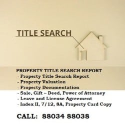 Property Title Search Report Services