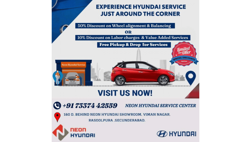 Hyundai Service Center in Hyderabad | Neon Hyundai
