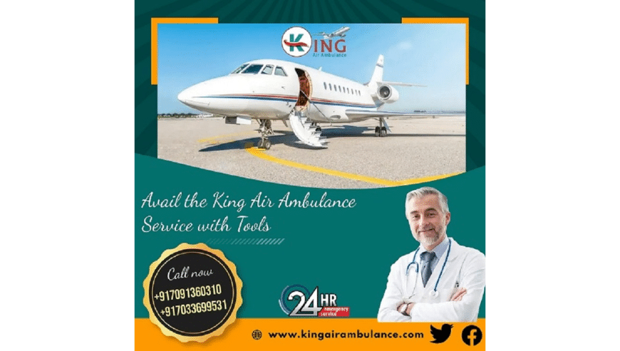 Hire Quick & Prime Shifting Air Ambulance Services in Chennai by King