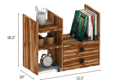 Solid-Wood-Desk-Organizer-with-Multiple-Shelves-Drawers