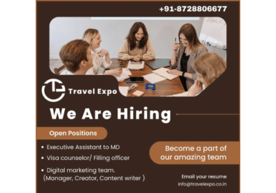 Visa Counselor, Visa HOD & Visa Filling Manager Jobs | Travel Expo