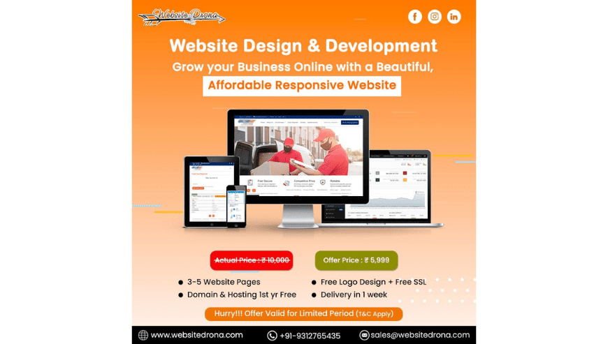 Hire The Most Trusted Responsive Website Development Company | Website Drona