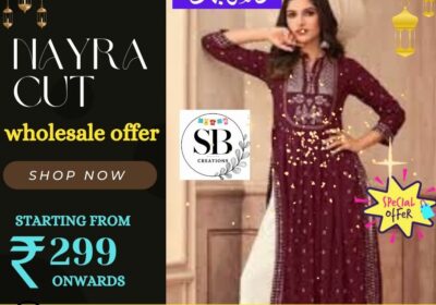 Get the Best Deals ! Wholesale Offer On Nayra Cut Dress | SB Creations