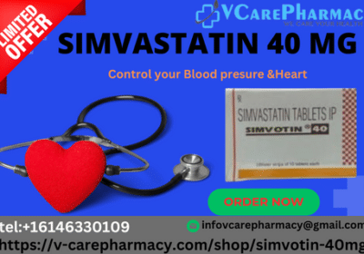 Buy Simvastatin 40mg Online | VCare Pharmacy