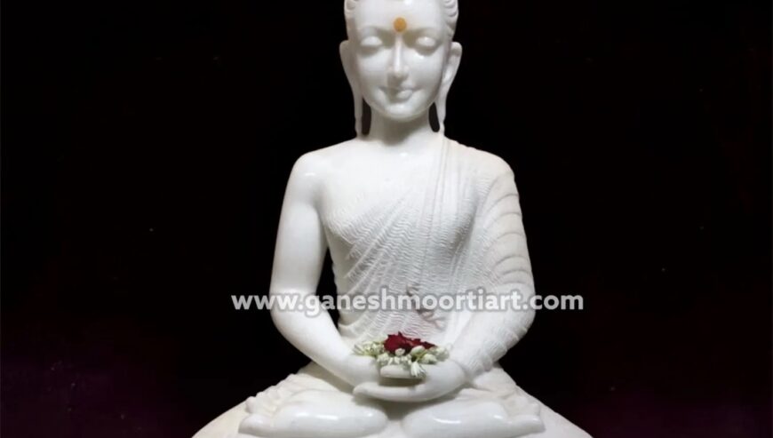 Find The Best White Marble Buddha Statue in Jaipur | Ganesh Moorti Art