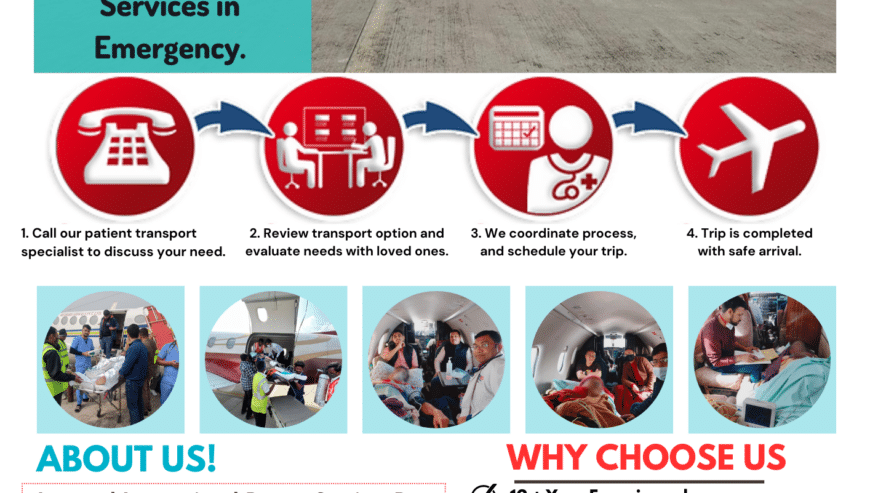Aeromed Air Ambulance Service in Mumbai – Prioritize The Presence of Highly Skilled Medical Professionals