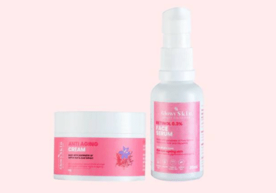 Buy Anti Aging Cream Retinol Face Serum Combo | Glowy Skin