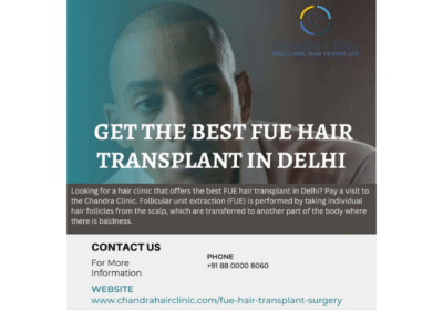Get The Best FUE Hair Transplant in Delhi | Chandra Clinic