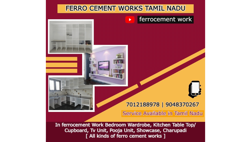 Best Ferro Cement Bedroom Wardrobe Works in Coimbatore