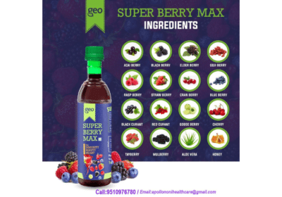 GEO Natural Super Berry Max Juice Concentrate For Immunity Booster | Apollo Noni Health Care