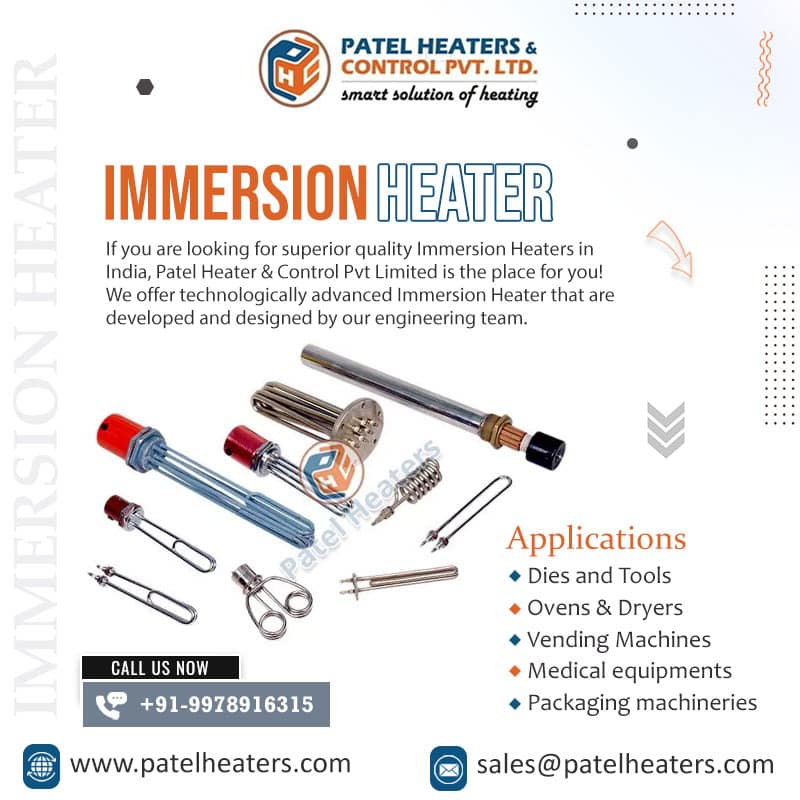 All You Need to Know About Immersion Heater | Patel Heaters & Control
