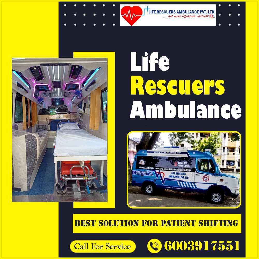 Book Best ICU Ambulance Service in Guwahati | Life Rescuers