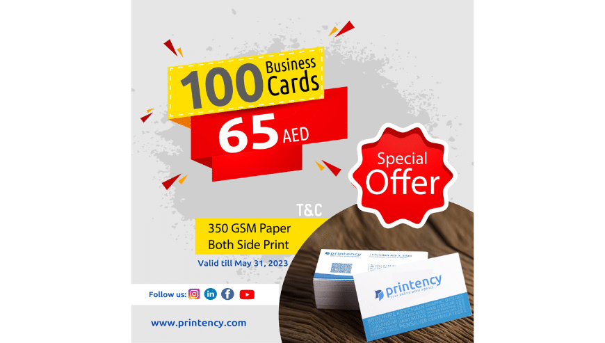 Online Business Cards Printing in Dubai | Printency
