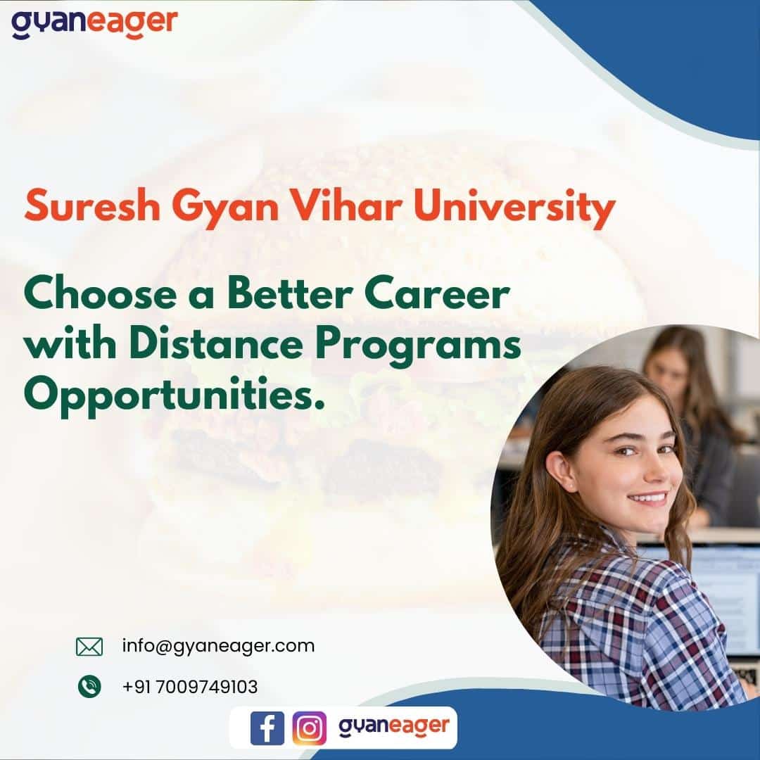 Choose Better Career with Distance Programs Opportunities with Suresh Gyan Vihar University