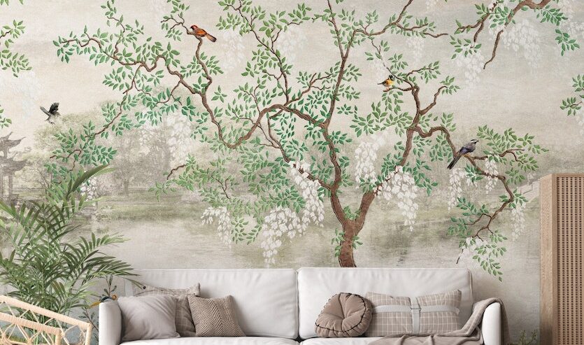 Living Room Wallpaper | GiffyWalls