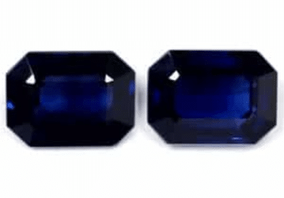 Buy Emerald Cut Blue Sapphire Matched Pair Online – Gemsny