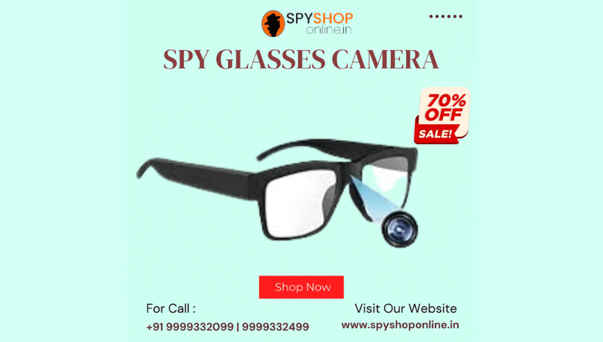 Get Latest Glasses Spy Camera Online From Spy World at Attractive Rates