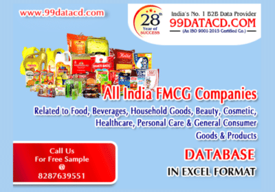 All India FMCG Companies Database | 99Datacd