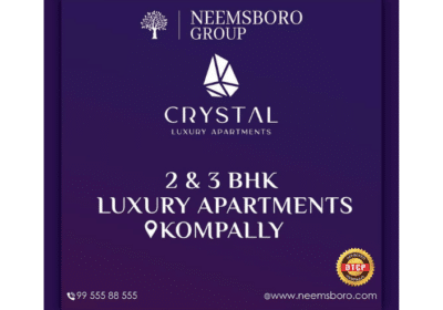 Apartments For Sale in Kompally Hyderabad | Crystal Luxury Apartments