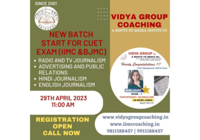 CUET Exam (BJMC & IIMC) Coaching institute in India | Vidya Group Coaching