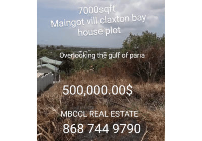 Freehold Land For Sale in Maingot Vill Claxton Bay
