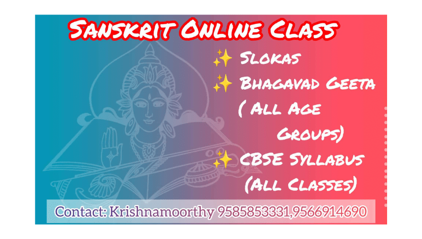Online Sanskrit Tuition For All Boards
