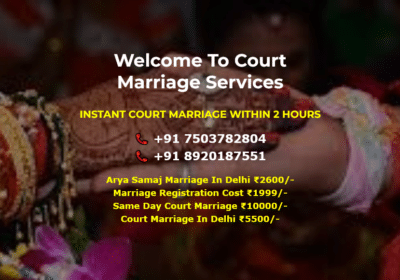 Marriage Registration in Delhi | Court-Marriages.in