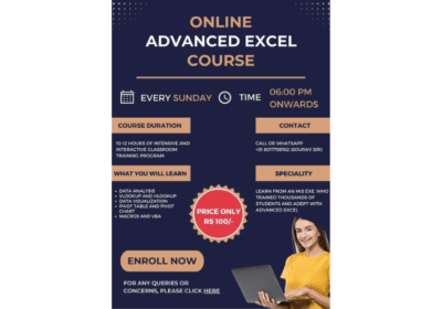 Advanced Excel Certification Training Program in Kolkata