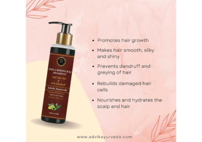 Get Soft and Shiny Hair with Advik Amla Bhringraj Shampoo – Mild Formula