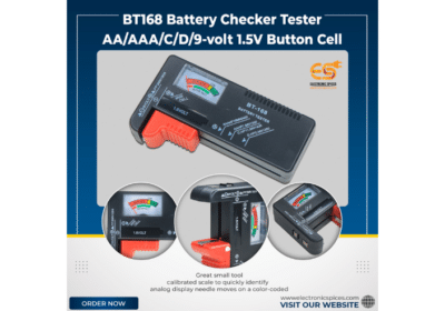 BT168 Battery Checker Tester AA/AAA/C/D/9-Volt 1.5V Button Cell | Electronics Spices