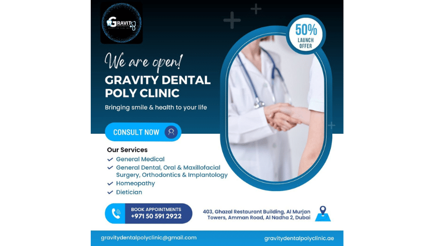 Best Dental Clinic in Dubai | Gravity Dental Poly Clinic LLC