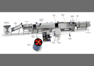 Fully Automatic Pellets Frying Line Machine Manufacturer in Ahmedabad | Fry And Bake
