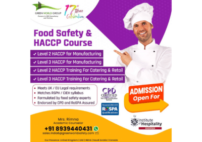 Food Safety Diploma Course in Chennai | Green World Group