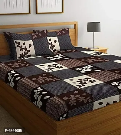 Glace Blend Printed Bedsheet with 2 Pillow Covers