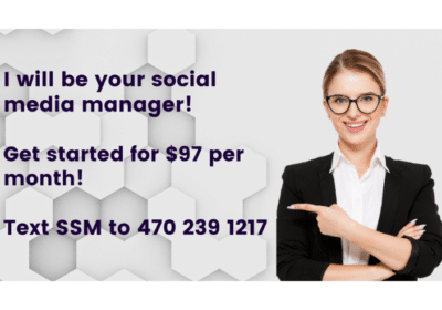 I Will be Your Social Media Manager