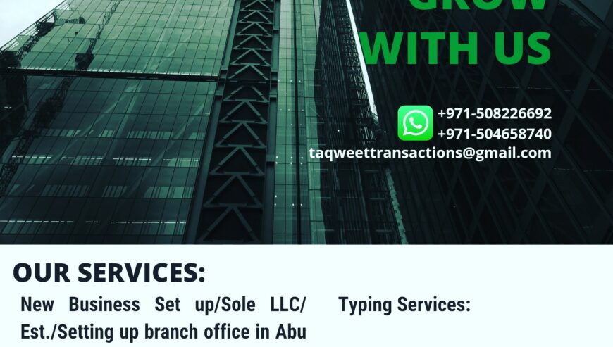 New Business Setup and Visa Services in Abu Dhabi | Taqweet Transaction