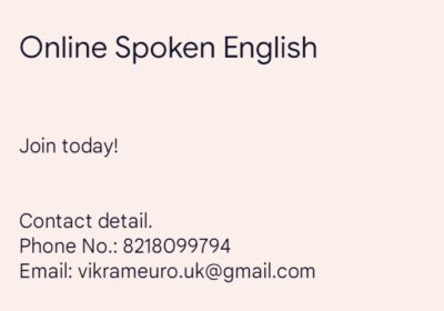 Online Spoken English Course in Dehradun