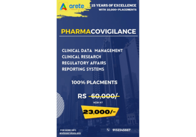 Pharmacovigilence Training and Placement Assistance in Nellore | Arete