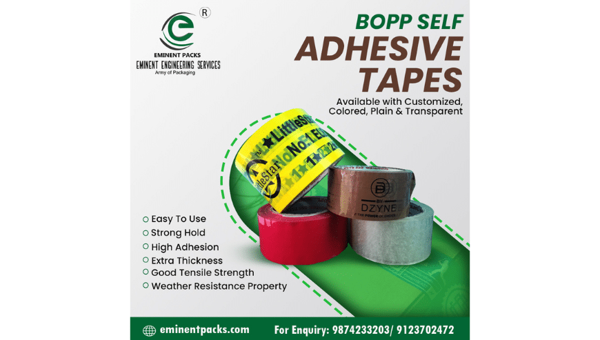 Manufacturer of Printed and Plain BOPP Tape | Eminent Packs